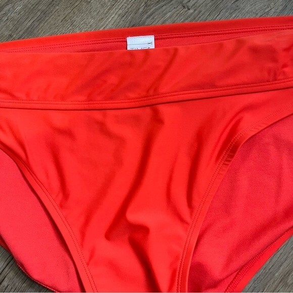 Time and Tru Orange Mid Rise High Cut Bikini Bottoms Women's Plus Size 3X - Picture 7 of 9